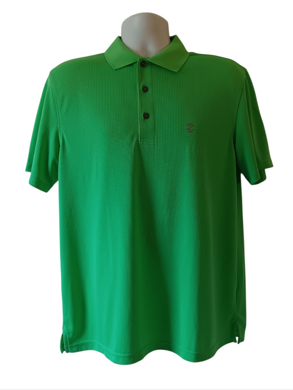 Izod Golf polo green short sleeve 100% polyester casual athletic mens size S